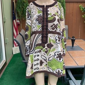 Charter Club mini dress / tunic cotton size 14